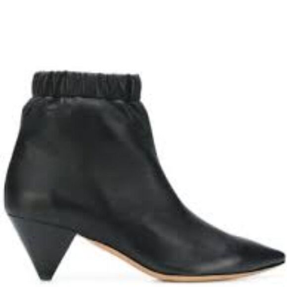 Isabel Marant Shoes - VEUC ISABEL MARANT 'Leffie' Black Leather Ankle Boots, sz 39/8.5